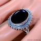 Black Onyx 925 Sterling Silver Ring (SJWR-1810)
