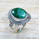 Emerald 925 Sterling Silver Ring (SJWR-1811)