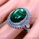 Malachite 925 Sterling Silver Ring (SJWR-1812)