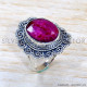 Ruby 925 Sterling Silver Ring (SJWR-1819)