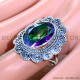 Mystic Topaz 925 Sterling Silver Ring (SJWR-1825)