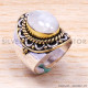 Rainbow Moonstone 925 Sterling Silver Ring (SJWR-183) Rainbow Moonstone 925 Sterling Silver Ring (SJWR-183)