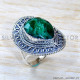 Emerald 925 Sterling Silver Ring (SJWR-1830)