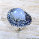 Rainbow Moonstone 925 Sterling Silver Ring (SJWR-1831)
