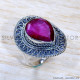 Ruby 925 Sterling Silver Ring (SJWR-1832)