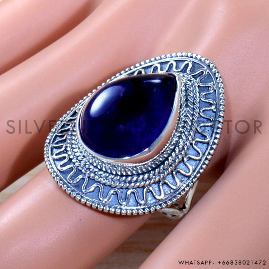 Amethyst 925 Sterling Silver Ring (SJWR-1835)