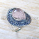 Rose Quartz 925 Sterling Silver Ring (SJWR-1836)