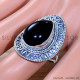 Black Onyx 925 Sterling Silver Ring (SJWR-1838)