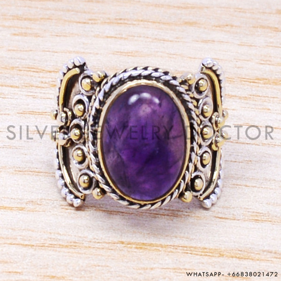 Amethyst 925 Sterling Silver Ring (SJWR-184) Amethyst 925 Sterling Silver Ring (SJWR-184)