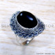 Black Onyx 925 Sterling Silver Ring (SJWR-1841)