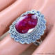 Ruby 925 Sterling Silver Ring (SJWR-1845)