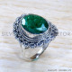 Emerald 925 Sterling Silver Ring (SJWR-1850)