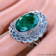 Emerald 925 Sterling Silver Ring (SJWR-1850)