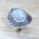Rainbow Moonstone 925 Sterling Silver Ring (SJWR-1852)