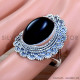 Black Onyx 925 Sterling Silver Ring (SJWR-1853)
