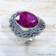Ruby 925 Sterling Silver Ring (SJWR-1854)