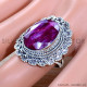 Ruby 925 Sterling Silver Ring (SJWR-1854)