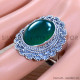 Green Onyx 925 Sterling Silver Ring (SJWR-1855)
