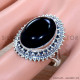 Black Onyx 925 Sterling Silver Ring (SJWR-1857)