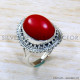Coral 925 Sterling Silver Ring (SJWR-1866)