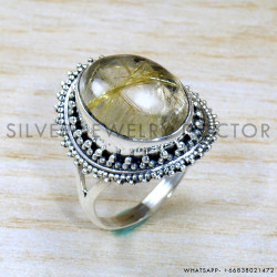 Golden Rutile 925 Sterling Silver Ring (SJWR-1871) Golden Rutile 925 Sterling Silver Ring (SJWR-1871)