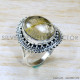 Golden Rutile 925 Sterling Silver Ring (SJWR-1871)