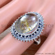 Golden Rutile 925 Sterling Silver Ring (SJWR-1871)