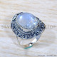 Rainbow Moonstone 925 Sterling Silver Ring (SJWR-1873)