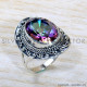 Mystic Topaz 925 Sterling Silver Ring (SJWR-1876)