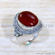 Carnelian 925 Sterling Silver Ring (SJWR-1881)