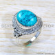 Turquoise 925 Sterling Silver Ring (SJWR-1886)