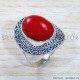 Coral 925 Sterling Silver Ring (SJWR-1898)
