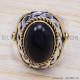Black Onyx 925 Sterling Silver Ring (SJWR-190) Black Onyx 925 Sterling Silver Ring (SJWR-190)