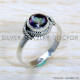 Mystic Topaz 925 Sterling Silver Ring (SJWR-1919)