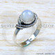Rainbow Moonstone 925 Sterling Silver Ring (SJWR-1924)