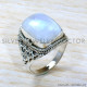 Rainbow Moonstone 925 Sterling Silver Ring (SJWR-1928)