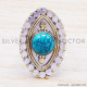 Turquoise 925 Sterling Silver Ring (SJWR-193)