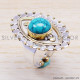 Turquoise 925 Sterling Silver Ring (SJWR-193)