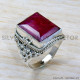 Ruby 925 Sterling Silver Ring (SJWR-1931)