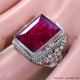 Ruby 925 Sterling Silver Ring (SJWR-1931)