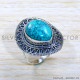 Turquoise 925 Sterling Silver Ring (SJWR-1948)