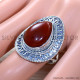 Carnelian 925 Sterling Silver Ring (SJWR-1949)