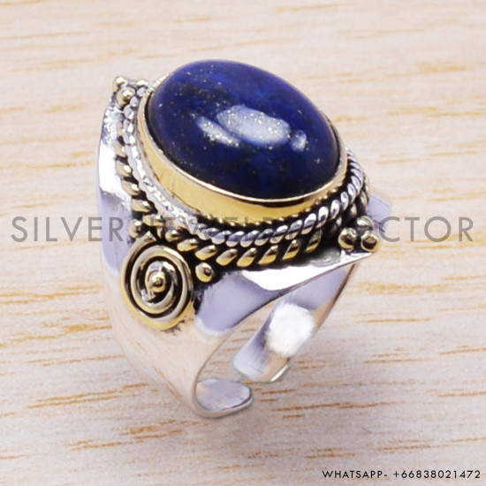 Lapis Lazuli 925 Sterling Silver Ring (SJWR-195) Lapis Lazuli 925 Sterling Silver Ring (SJWR-195)