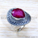 Ruby 925 Sterling Silver Ring (SJWR-1958)