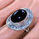 Black Onyx 925 Sterling Silver Ring (SJWR-1967)