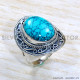 Turquoise 925 Sterling Silver Ring (SJWR-1969)