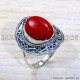 Coral 925 Sterling Silver Ring (SJWR-1972)