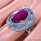 Ruby 925 Sterling Silver Ring (SJWR-1973)