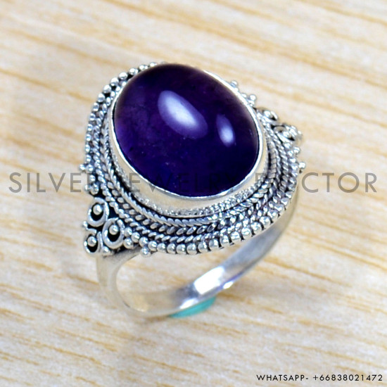 Amethyst 925 Sterling Silver Ring (SJWR-1979) Amethyst 925 Sterling Silver Ring (SJWR-1979)