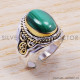 Malachite 925 Sterling Silver Ring (SJWR-198) Malachite 925 Sterling Silver Ring (SJWR-198)